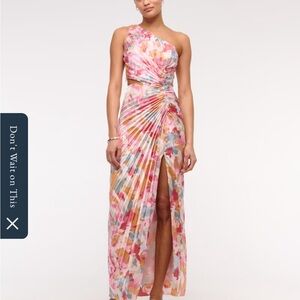 Floral One-Shoulder Dress